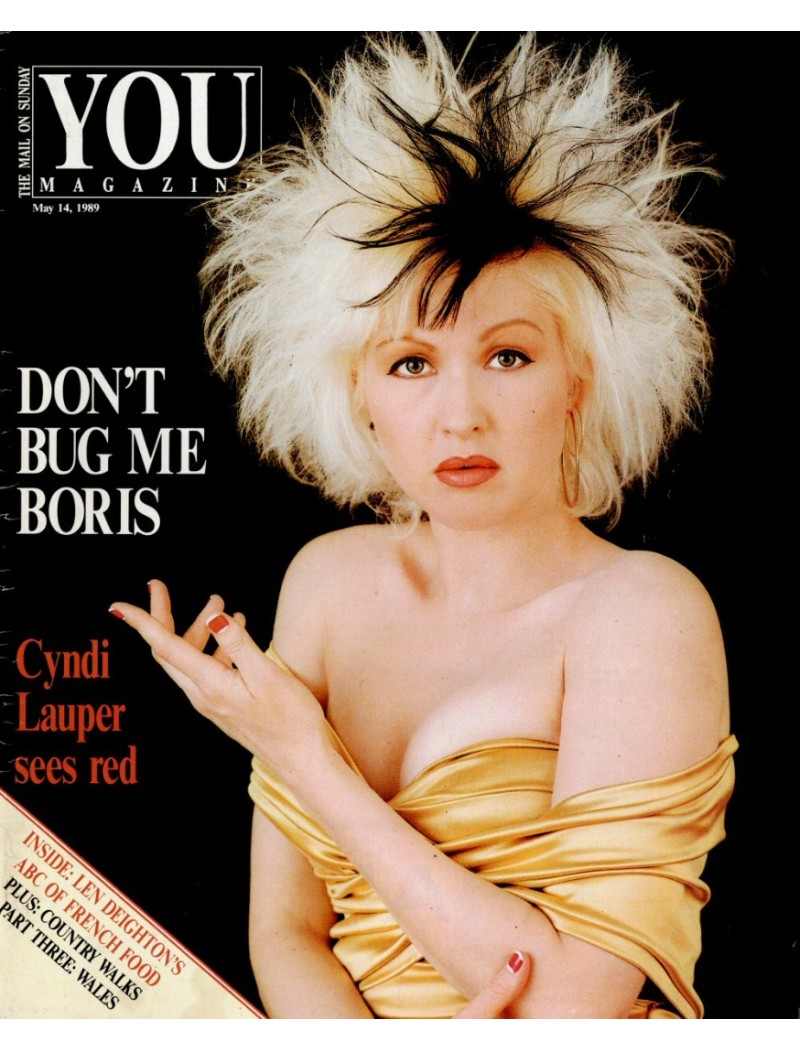 You Magazine 14th May 1989 Cyndi Lauper Bo Derek Karl Lagerfeld