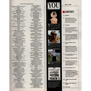 You Magazine 14th May 1989 Cyndi Lauper Bo Derek Karl Lagerfeld