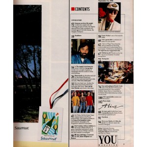 You Magazine 16th September 1990 Elton John Mariah Carey George Best Hunter S Thompson Cindy Crawford