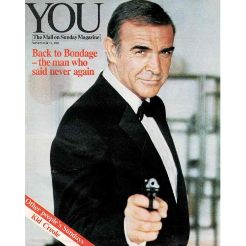 You Magazine 21st November 1982 Sean Connery James Bond Kid Creole Stephanie Powers John Francome