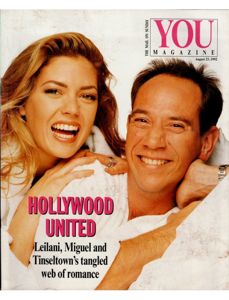 You Magazine 23rd August 1992 Miguel Ferrer Leilani Sarelle Tina Sinatra Frank Jerry Hall Brigitte Bardot