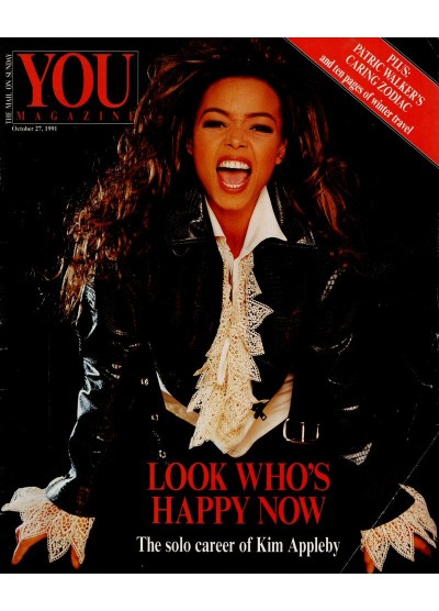 You Magazine 27th October 1991 Kim Appleby Chris Tarrant Jan Sears Maxine Sanders Britt Ekland