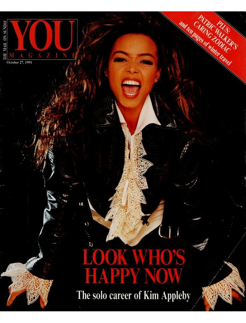 You Magazine 27th October 1991 Kim Appleby Chris Tarrant Jan Sears Maxine Sanders Britt Ekland
