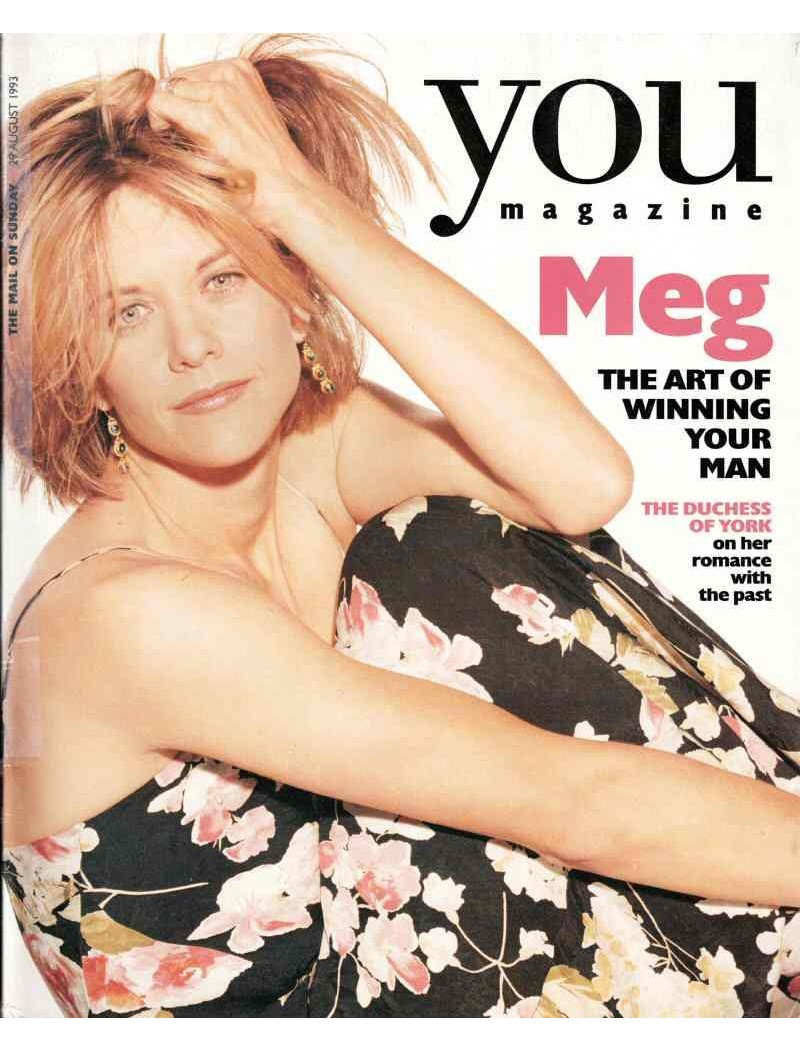You Magazine 29th August 1993 Meg Ryan Leonardo Dicaprio Sarah Ferguson Jon Pertwee