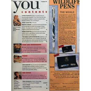 You Magazine 29th August 1993 Meg Ryan Leonardo Dicaprio Sarah Ferguson Jon Pertwee