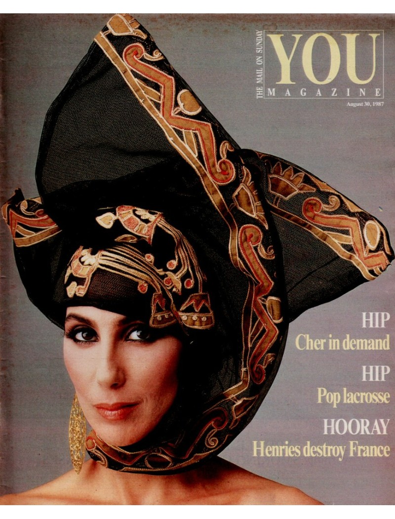 You Magazine 30th August 1987 Cher Matt Dillon Phyllis Logan Goldie Hawn Mariel Hemingway Margot Kidder