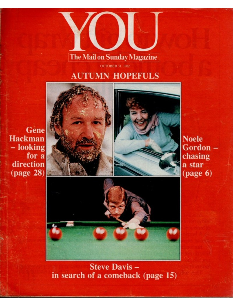 You Magazine 31st October 1982 Noele Gordon Snooker Gene Hackman Andrew Lloyd Webber Farrah Fawcett