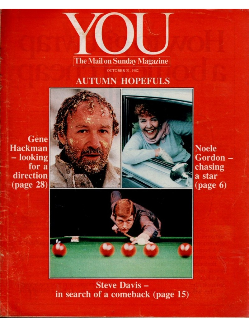 You Magazine - 1982 31st August 1982 Noele Gordon Snooker Gene Hackman Andrew Lloyd Webber Farrah Fawcett