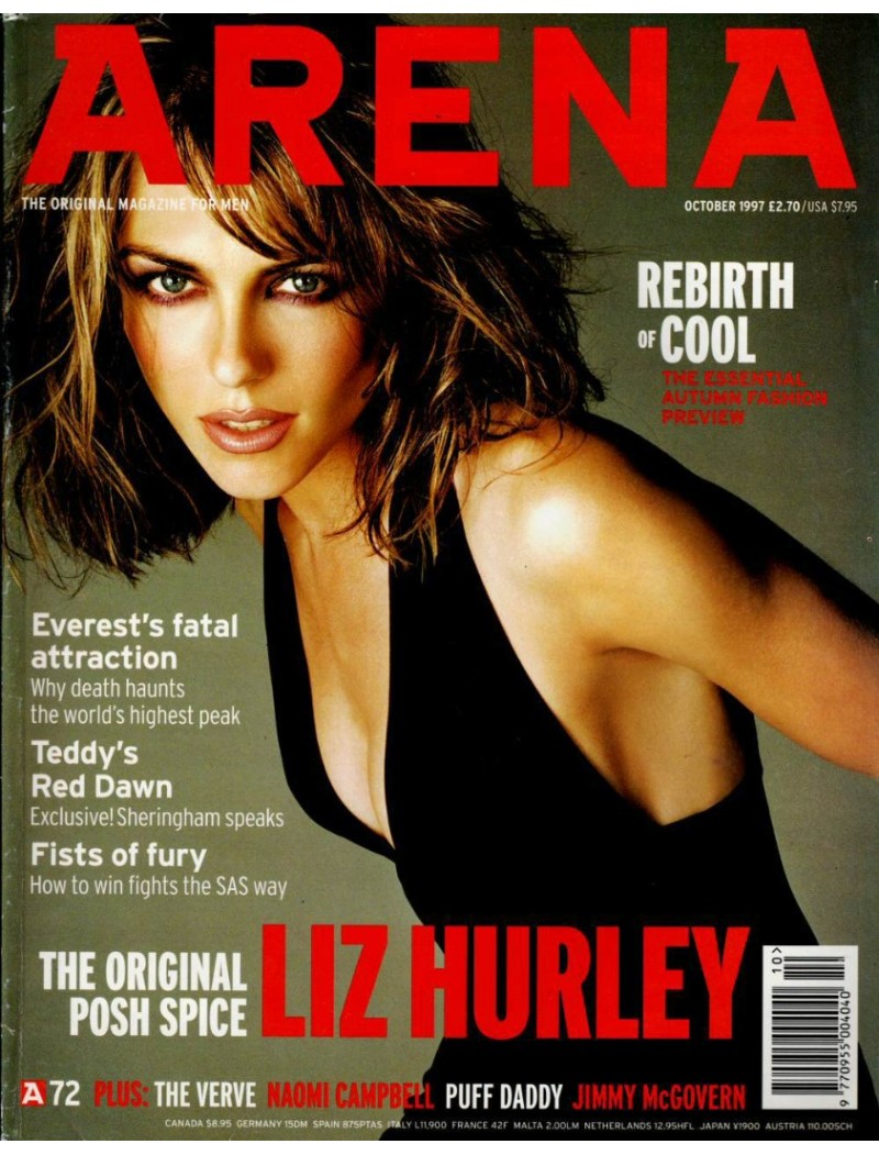 Arena Magazine Issue 72 - October 1997 Liz Hurley