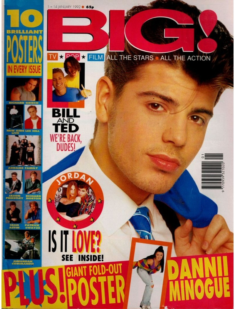 Big Magazine 1st January 1992 Jordan Knight Big Magazine 1st January 1992 Jordan Knight