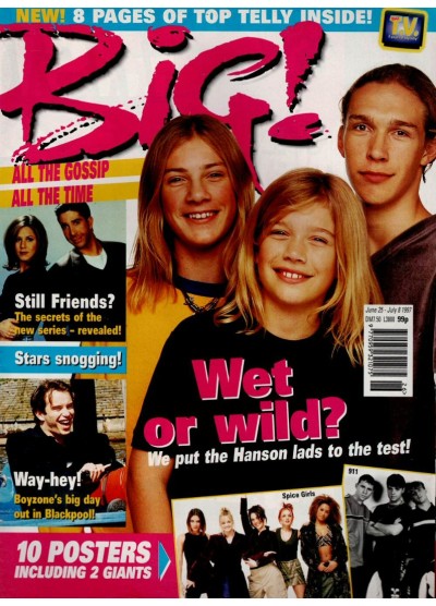 Big Magazine 25th June 1997 Hanson Spice Girls
