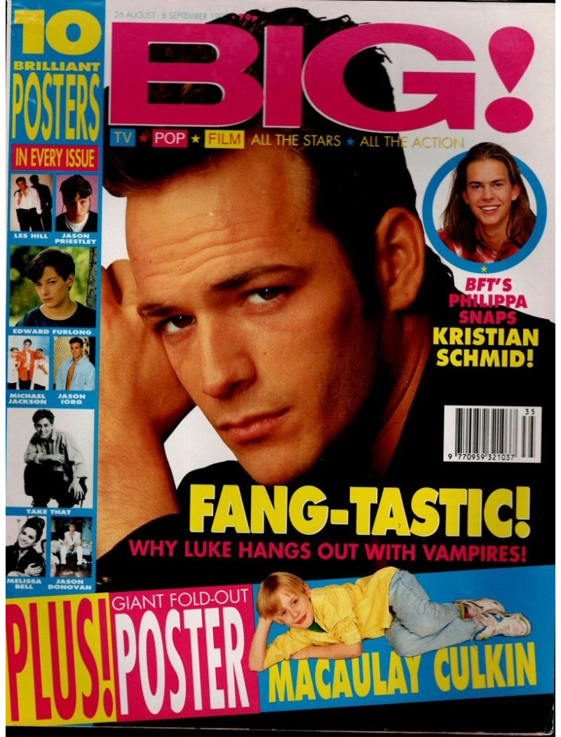 Big Magazine 26th August 1992 Luke Perry Big Magazine 26th August 1992 Luke Perry