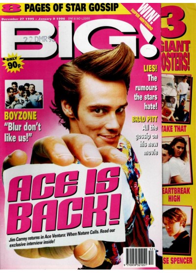 Big Magazine 27th December 1995 Jim Carrey