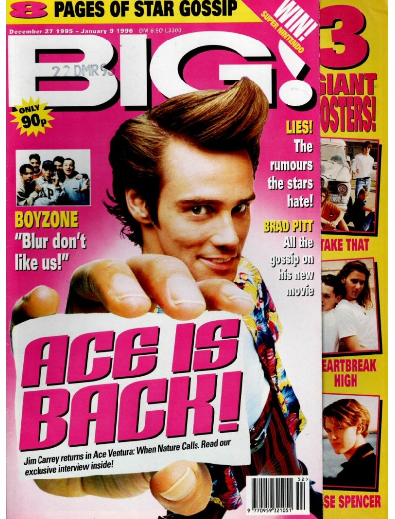 Big Magazine 27th December 1995 Jim Carrey