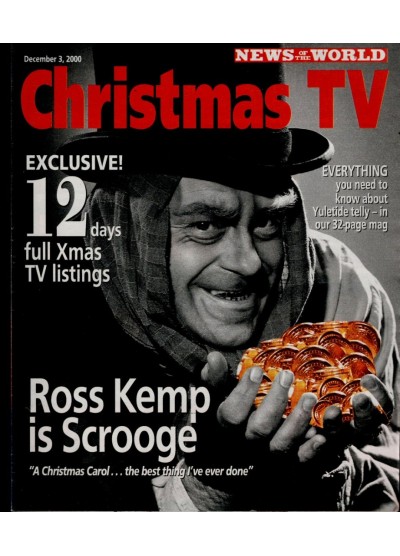 Christmas TV News of the World Magazine 3rd December 2000 Ross Kemp Christmas TV News of the World Magazine 3rd December 2000 Ross Kemp