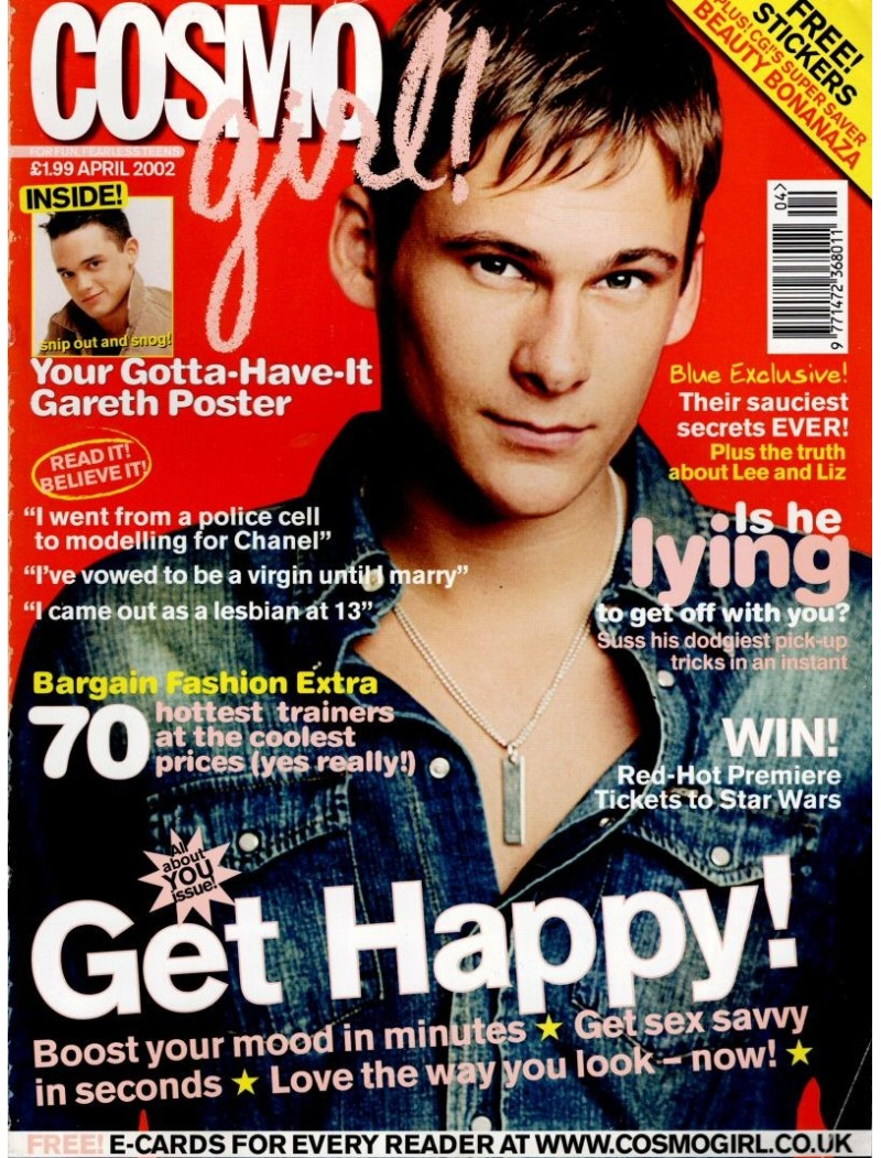 CosmoGirl Magazine April 2002 Lee Ryan Blue
