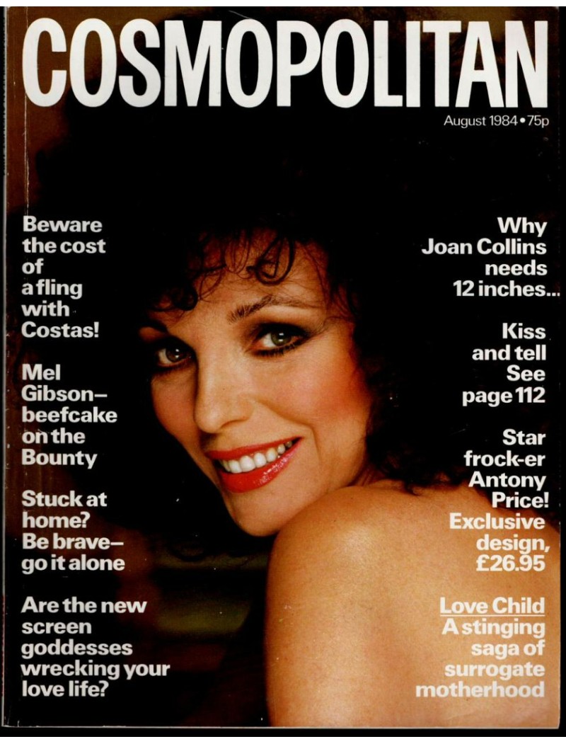 Cosmopolitan Magazine August 1984 Cosmopolitan Magazine August 1984