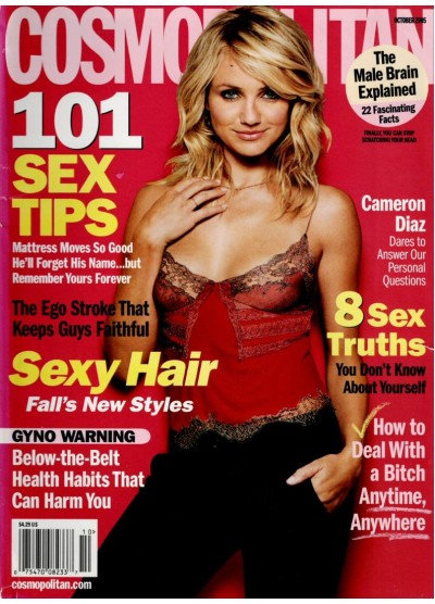 Cosmopolitan Magazine October 2005 Cameron Diaz
