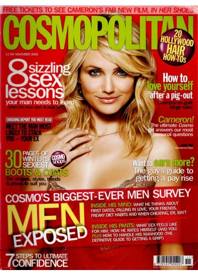 Cosmopolitan Magazine November 2005 Cameron Diaz