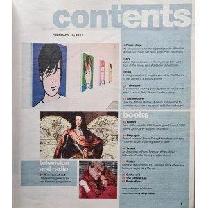 Culture Magazine 18th February 2001