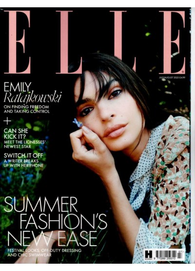 Elle Magazine July 2025 Emily Ratajkowski