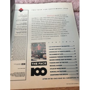 The Face Magazine September 1988 100th Issue