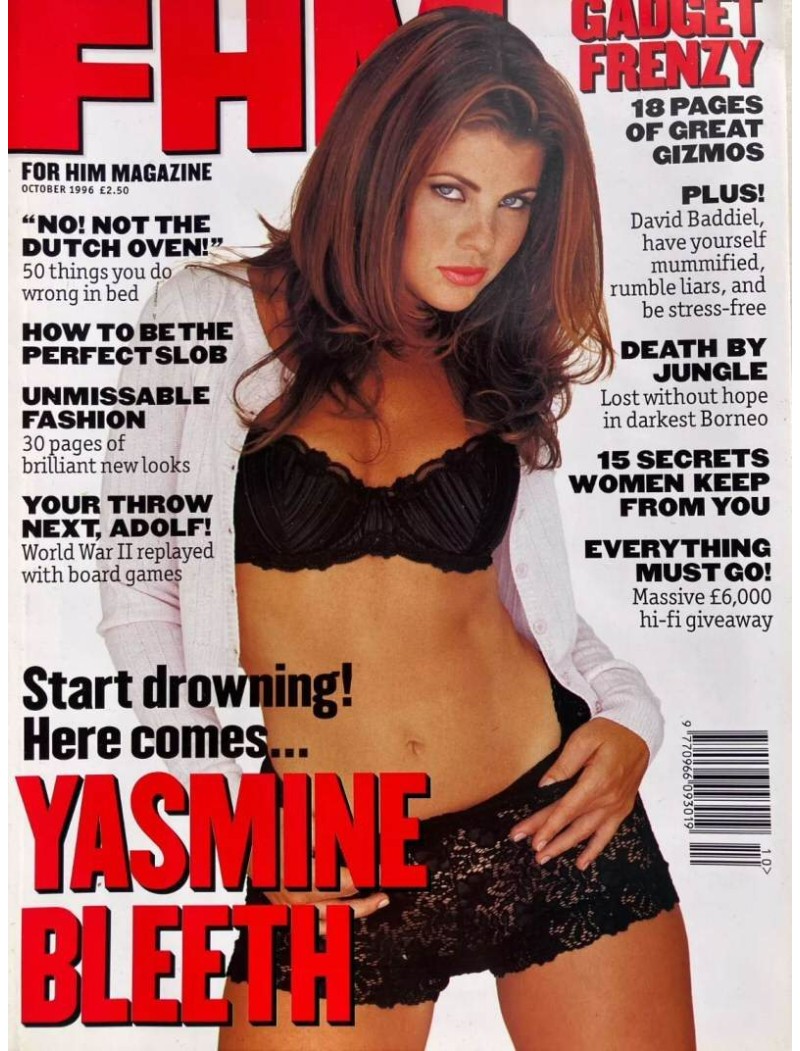 FHM Magazine October 1996 Yasmine Bleeth, david baddiel, steve mcmanaman FHM Magazine October 1996 Yasmine Bleeth, david baddiel, steve mcmanaman