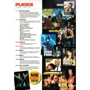 Flicks Magazines 1997 George Clooney John Cleese Batman Julia Roberts Jodie Foster Pierce Brosnan Nicolas Cage