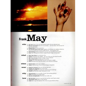 Frank Magazine May 1998 Chandra North Julie Christie
