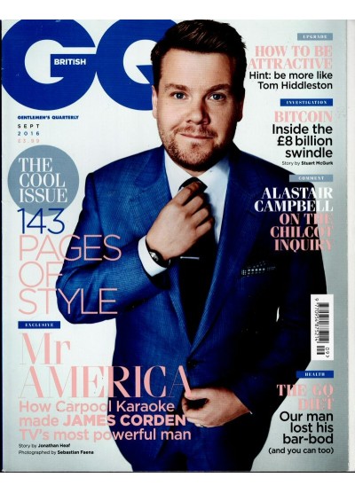 GQ Magazine September 2016 James Corden