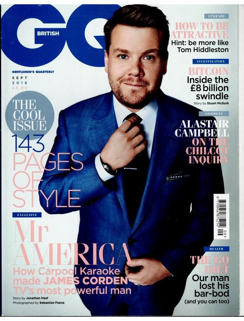 GQ Magazine September 2016 James Corden GQ Magazine September 2016 James Corden