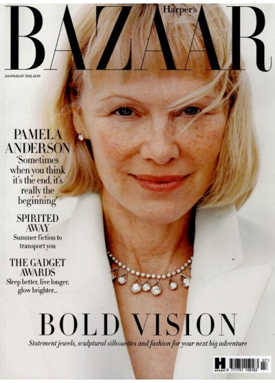 Harpers Bazaar Magazine July/August 2025 Pamela Anderson
