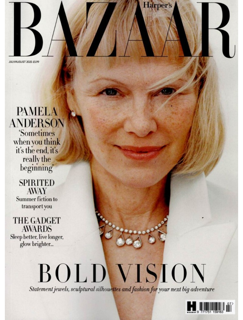 Harpers Bazaar Magazine July/August 2025 Pamela Anderso