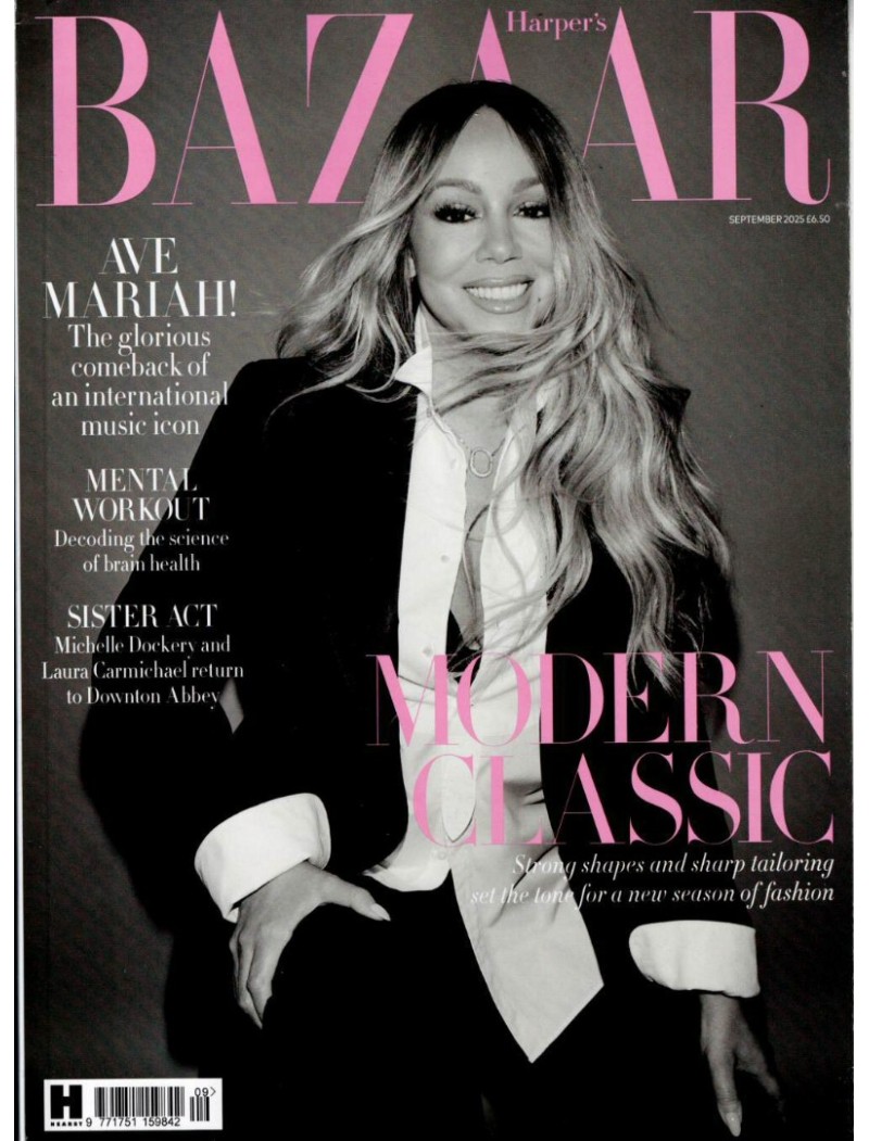 Harpers Bazaar Magazine September 2025 Mariah Carey