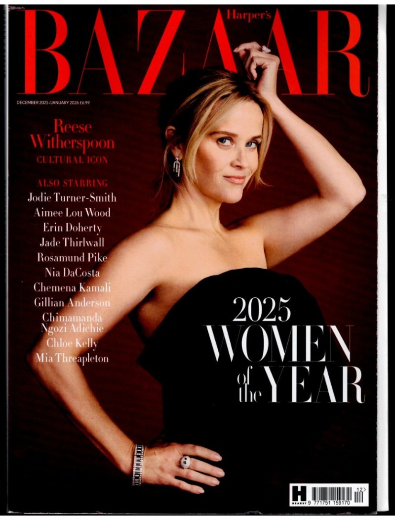 Harpers Bazaar Magazine December 2025 / January 2026 Reese Witherspoon
