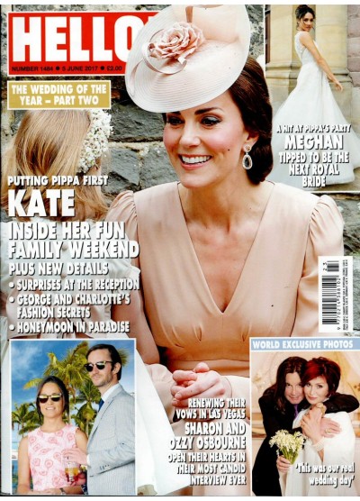 Hello Magazine Issue 1484 5th June 2017 Kate Middleton Roger Moore