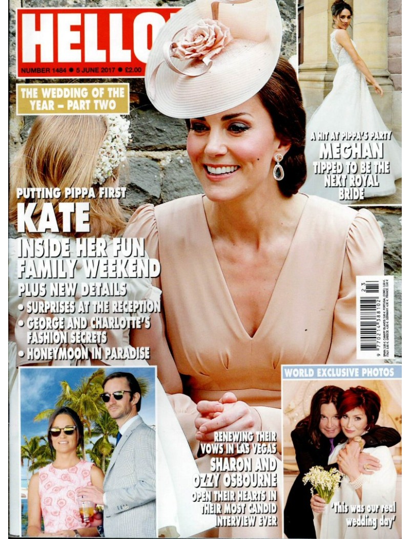 Hello Magazine Issue 1484 5th June 2017 Kate Middleton Roger Moore
