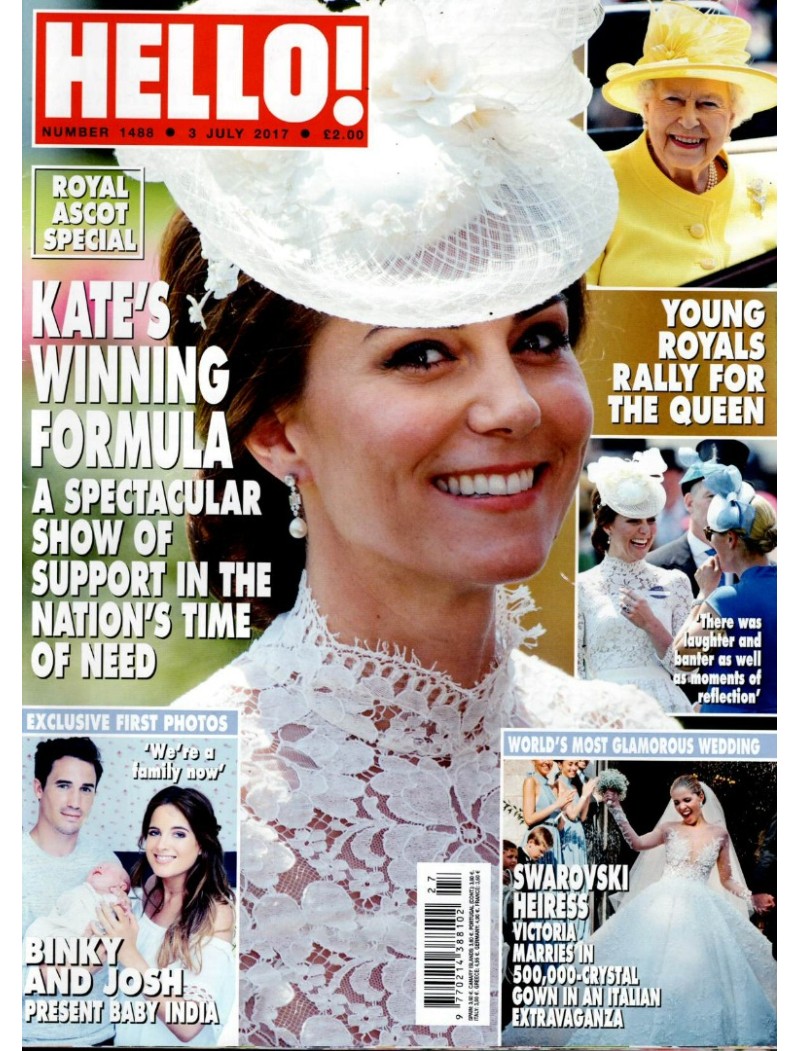 Hello Magazine 1488 3rd July 2017 Kate Middleton