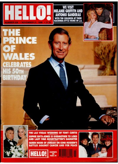 Hello Magazine Issue 536 21st November 1998 Hello Magazine Issue 536 21st November 1998