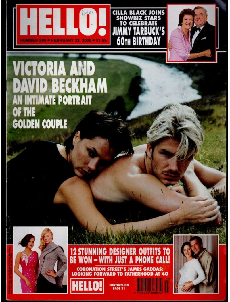 Hello Magazine Issue 599 22nd February 2000 Victoria Beckham & David Beckham