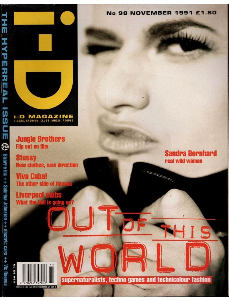 i-D Magazine - Issue 98 - November 1991 Sandra Bernhard