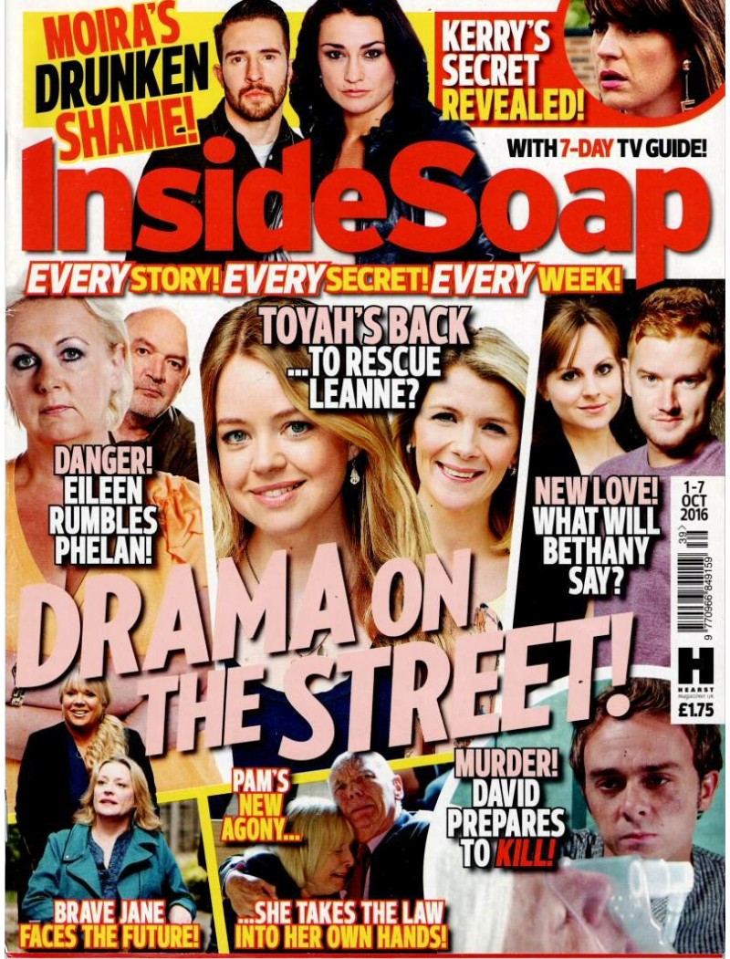 Inside Soap Magazine 1st October 2016 Inside Soap Magazine 1st October 2016