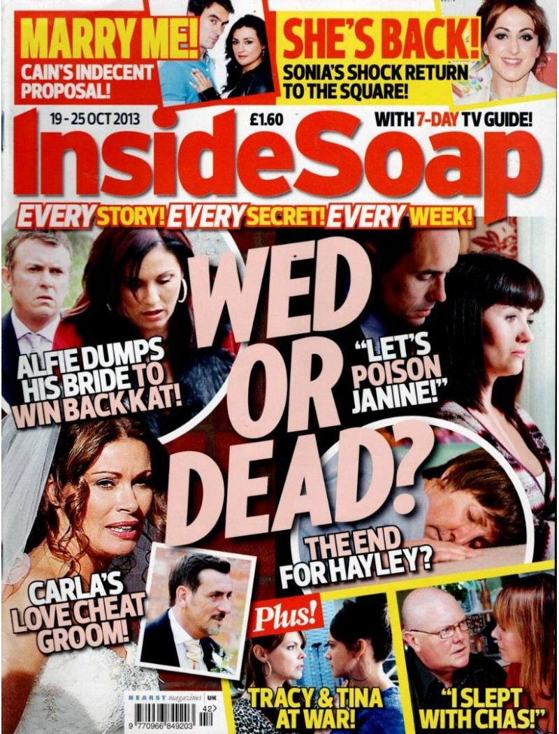 Inside Soap Magazine 19th October 2013