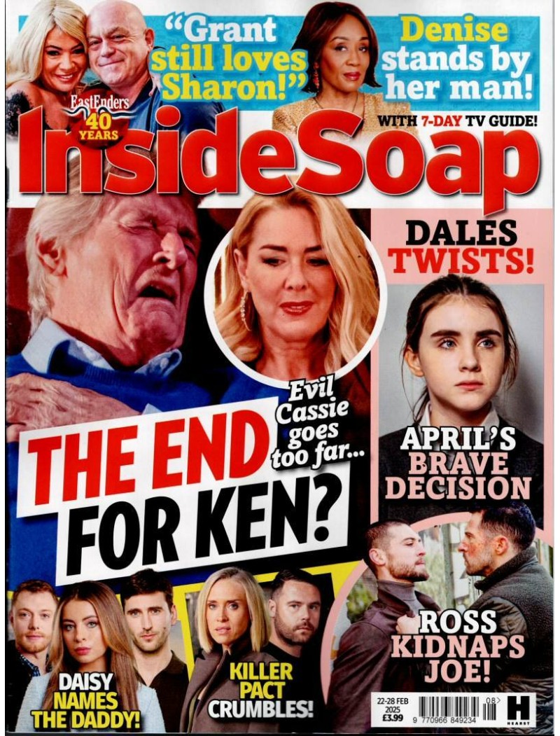 Inside Soap Magazine 22nd February 2025 Eastenders 40 years