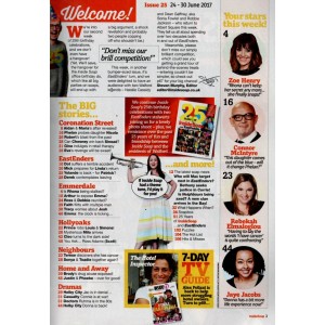Inside Soap Magazine 24th June 2017