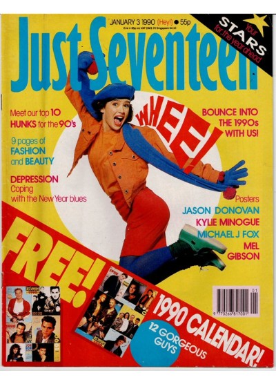 Just Seventeen Magazine 3rd January 1990