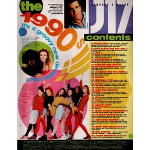 Just Seventeen Magazine 3rd January 1990 Just Seventeen Magazine 3rd January 1990