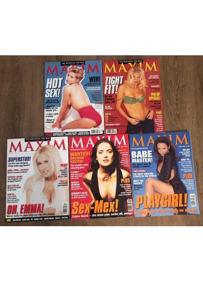 Maxim Magazine x 5 issues 1996 and 1997 - Lot 1