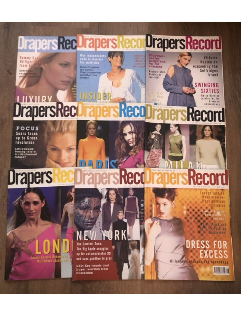 Drapers Record Fashion Magazine - 9 copies