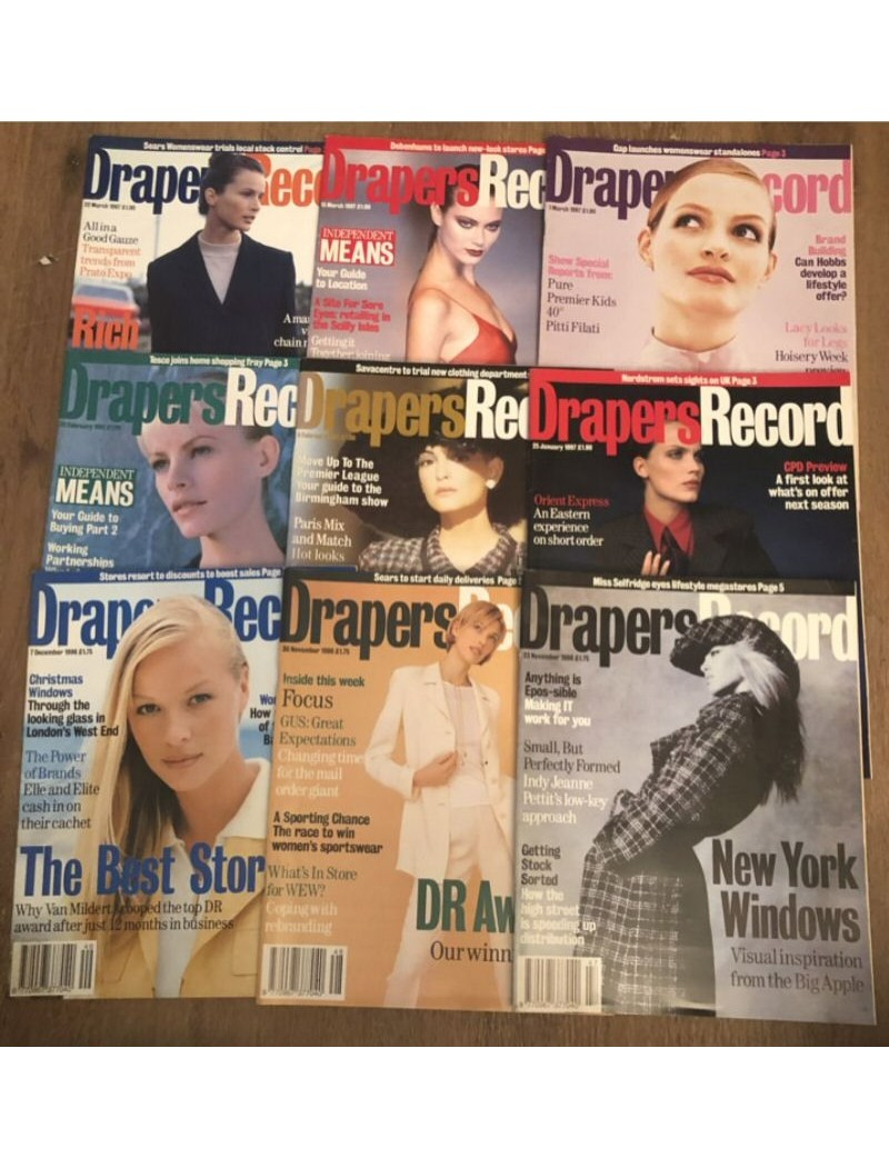 Drapers Record Fashion Magazine - 9 copies Drapers Record Fashion Magazine - 9 copies